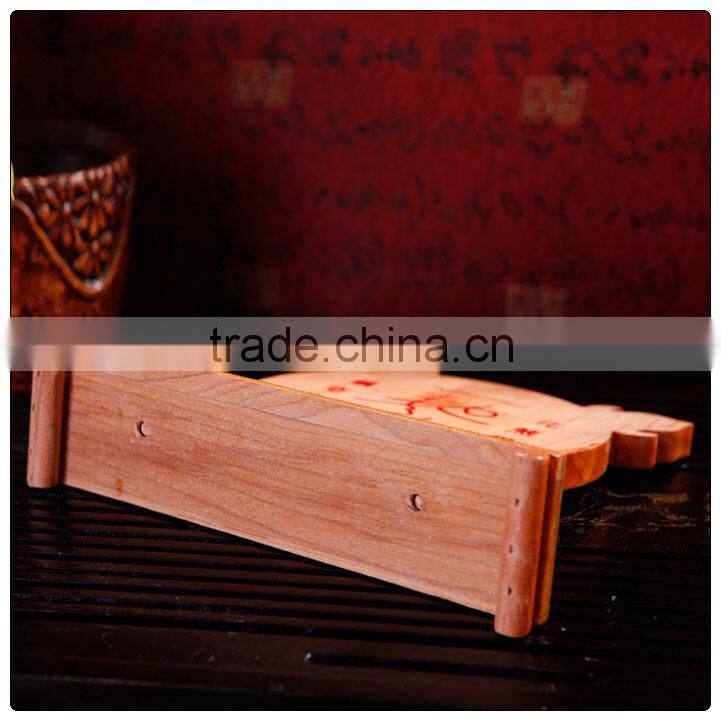 Peach wooden Shan Hai Zhen Plaque, Feng Shui Plaques