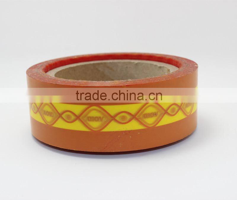 High level security tapes for courier PE bags