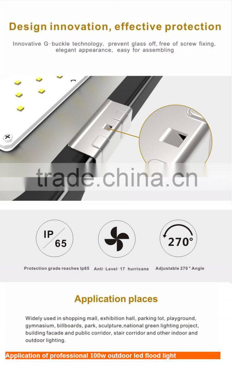 3 years warranty CE RoHS IP65 High Lumen Outdoor 100W Led flood Light high lumen led flood light seatsink outdoor 100watt
