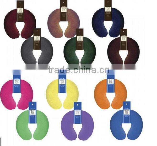 Comfort Car Travel Neck Pillow U shape Cheap Pillow/personalized travel neck pillow/Kids plush pillow with microbeads