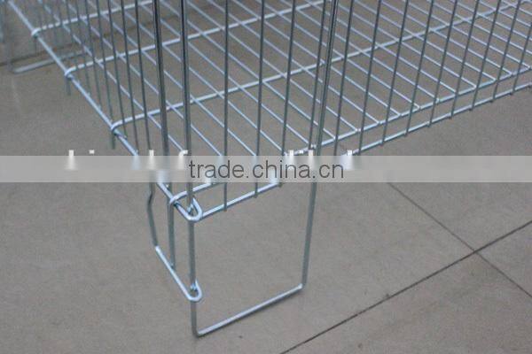 Heavy Duty Collapsible Dump Bin Metal Wire Storage Cage/Basket for Supermarket