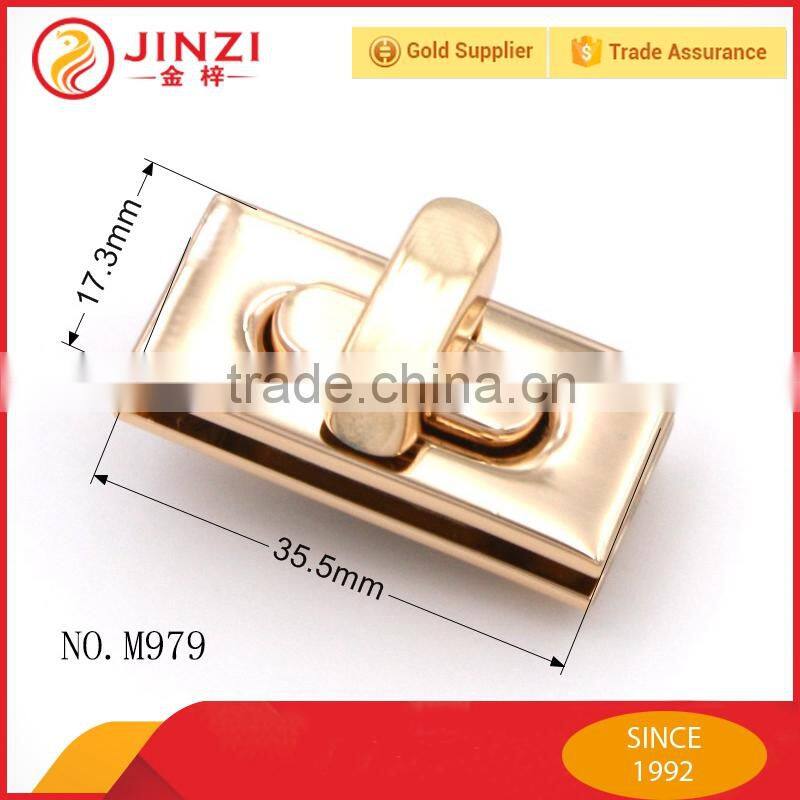 JINZI Metal handbag lock hardware high quality bag twist lock