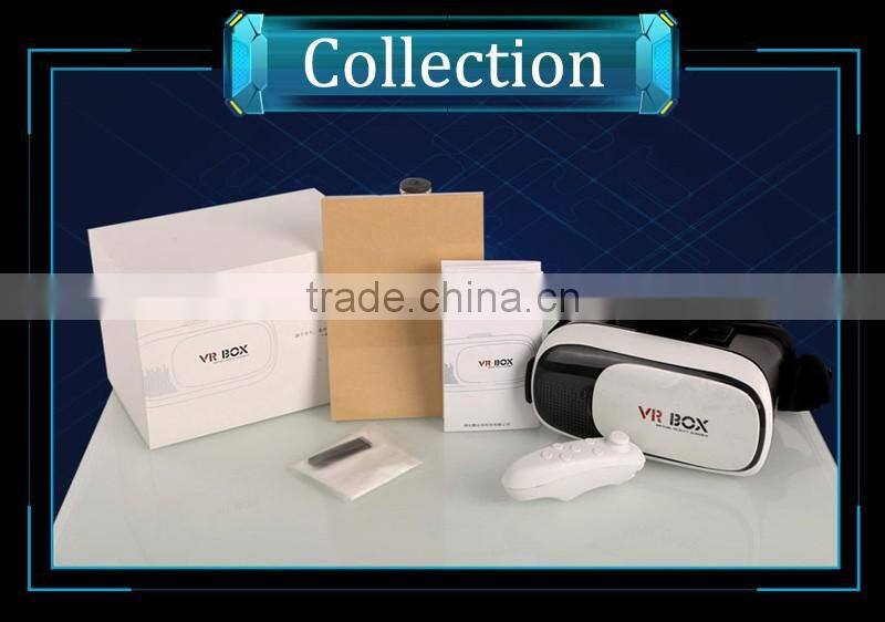 Shenzhen factory supply Head Mount Display VR PRO 3D Glasses VR box 3D headset for 3.5-6.0 inch screen
