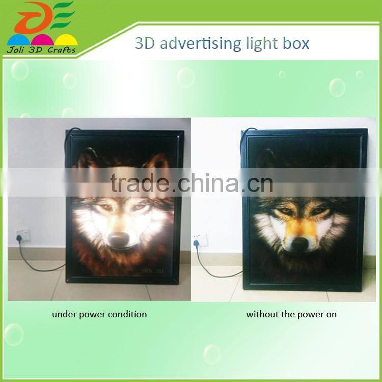 Dongguan supplier 3d stereoscopic effect poster outdoor light box