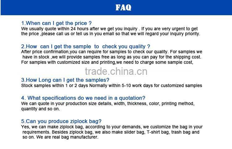 100% Biodegradable plastic garbage bag on roll factory direct sale packaging bags