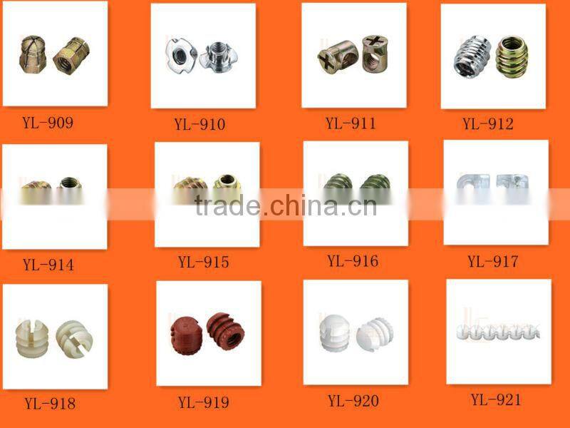 connecting alloy insert nut for wood