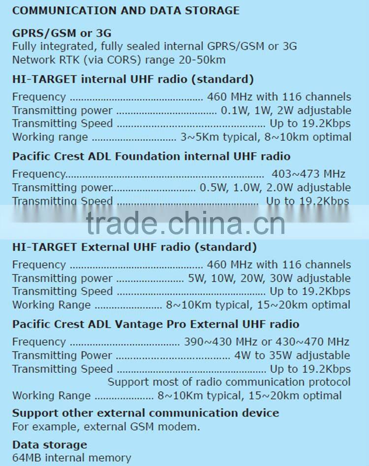 HI-TARGET Brand V30 GNSS RTK GPS Made in China