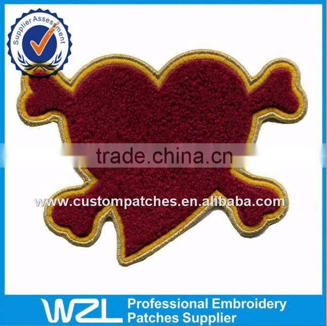 CAR Club motorcycle chenille patches, Letters biker embroidery motorcycle chenille patch