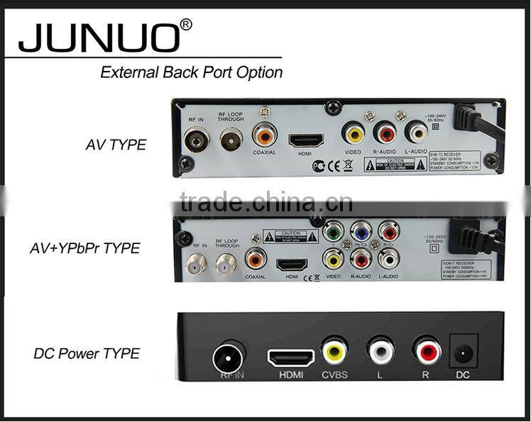 JUNUO OEM good audio video decoder h.264 MPEG4 HD mstar digital set top box tv receiver Philippines