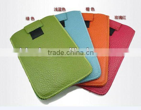 Fashionable leather laptop sleeve for ipad sleeve