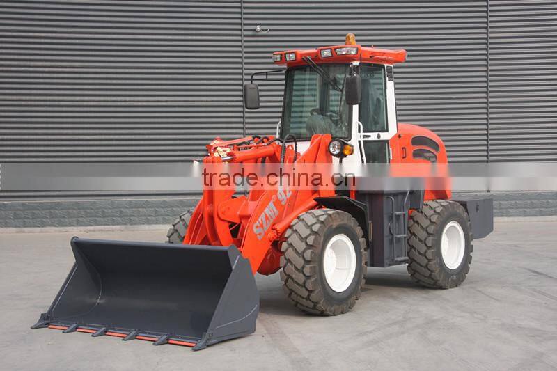 china 2t mini wheel loader with joystick ,AC,quick change