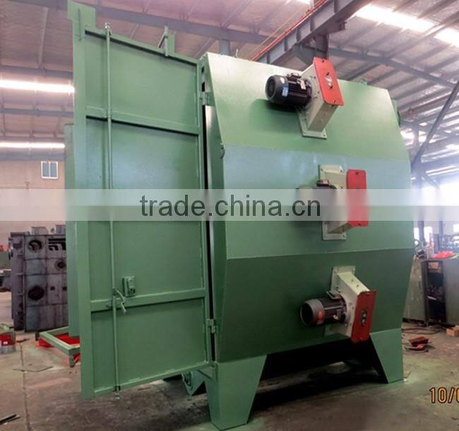 Overhead rail shot blasting machines