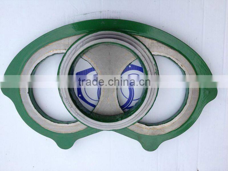 Wear plate and cutting ring for concrete pump Glass plate and cutting ring for Zoomlion