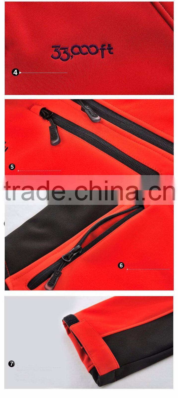 2XM12B2 Winter Warm Men New Style 2016 Softshell Jacket