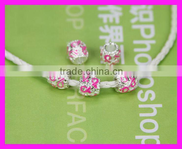 GZKJL-CT0161 Wholesale crystal rhinestone pave metal ribbon loose beads jewelry finding
