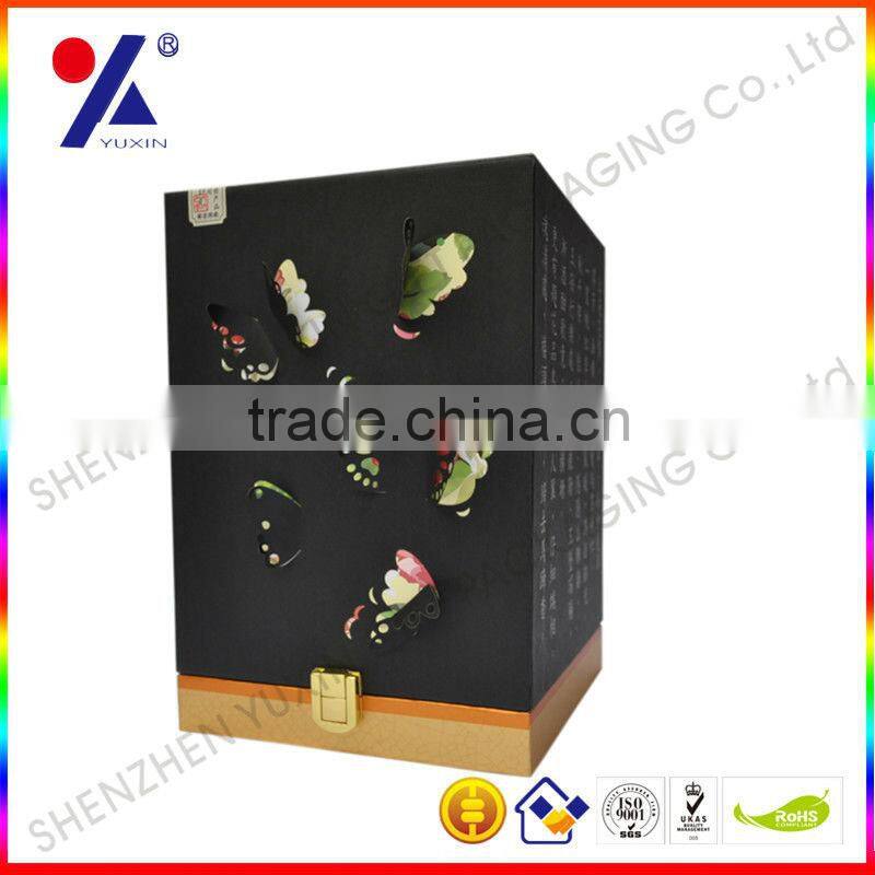 customized package for tea packing ,paper box for tea , stereoscopic butterfly tea package