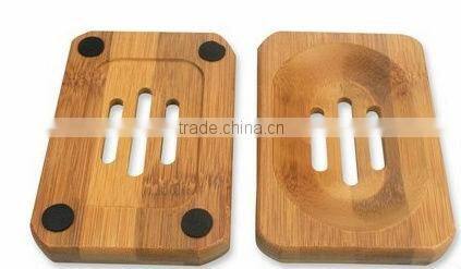 Bamboo soap dish