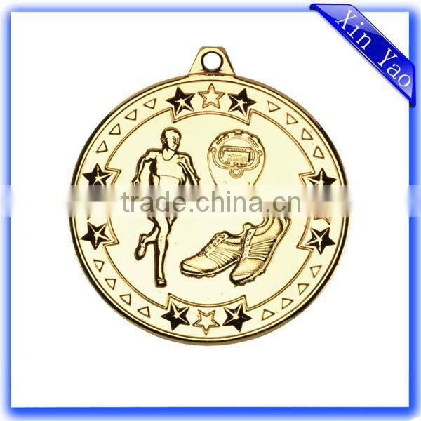 Wholesale souvenir zinc alloy antique gold 3D medal