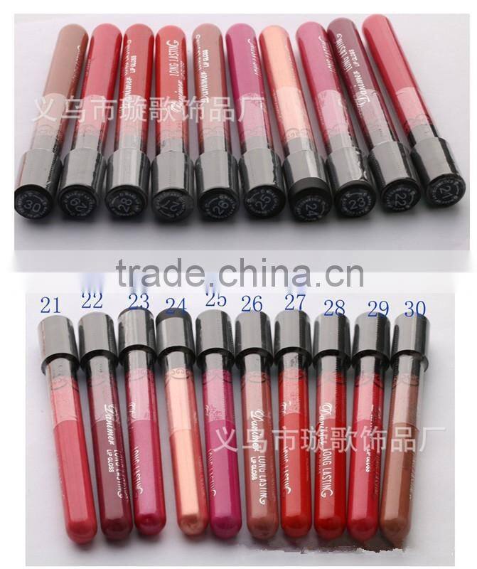 longlasting kissproof 38color matte liquid lipstck black purple blue green color special color