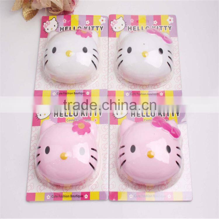Hello Kitty Custom Contact Lens Cases Could Print LOGO OEM Contact Lens Dual Boxes Alibaba