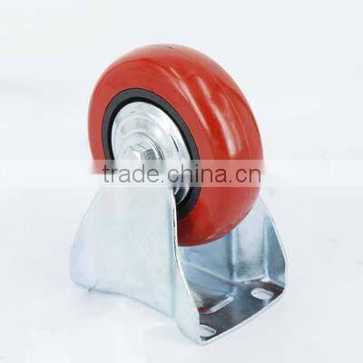 4'' Fixed PP caster with double ball bearing