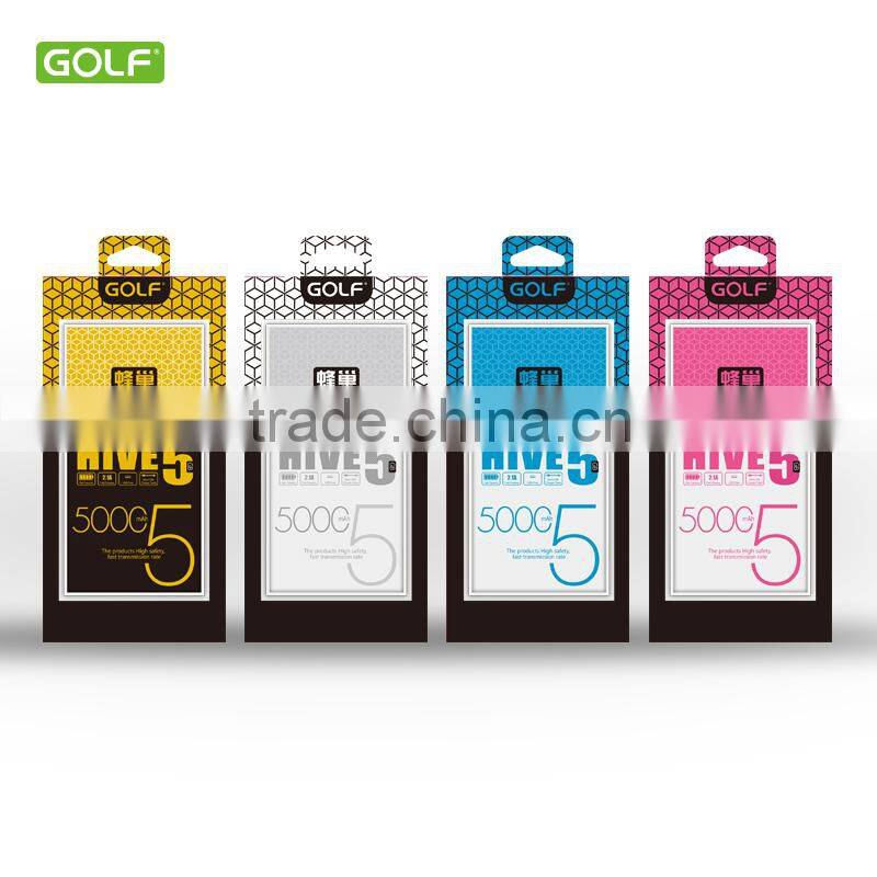 2016 china best selling portable battery charger 5000mah power bank for smartphone