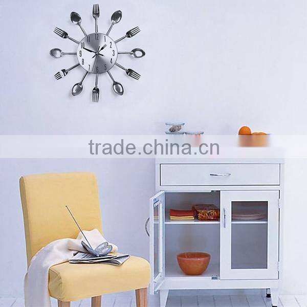 spoon and fork wall clock kitchen clock