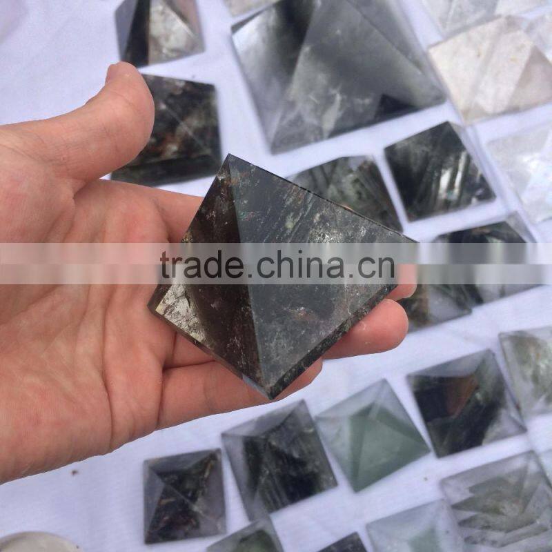 Gorgeous High Quality Green Phantom Crystal Pyramid Decor