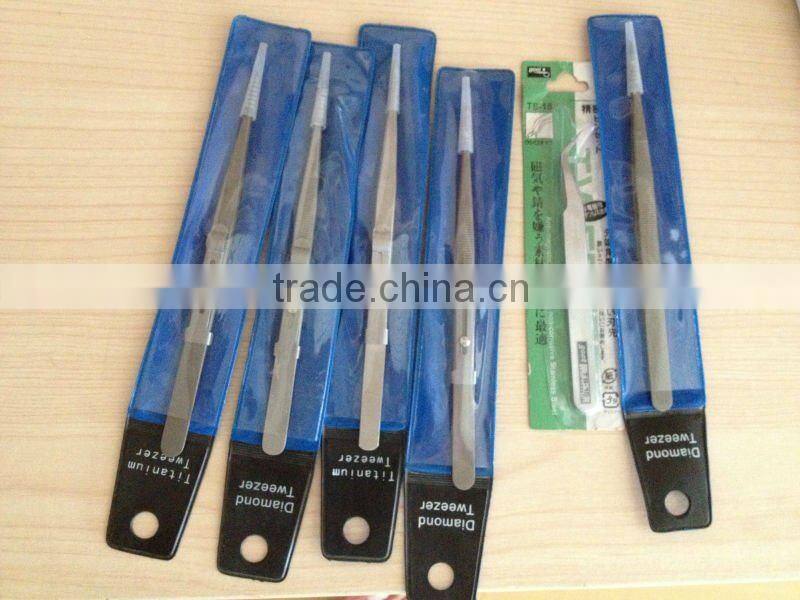 Stainless Steel Gem Tweezer with lock