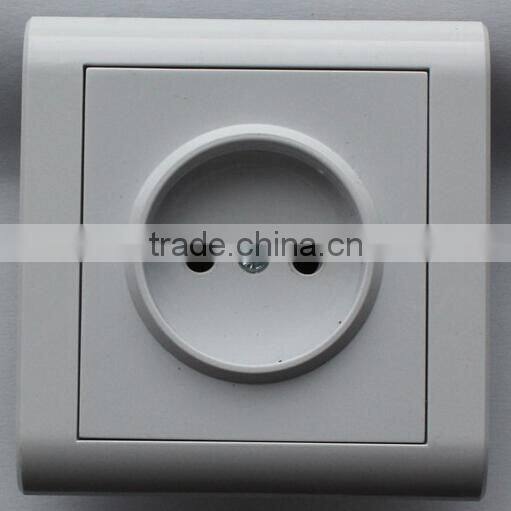High quality European ABS shell full copper conductor flame-retarded base wall switch socket