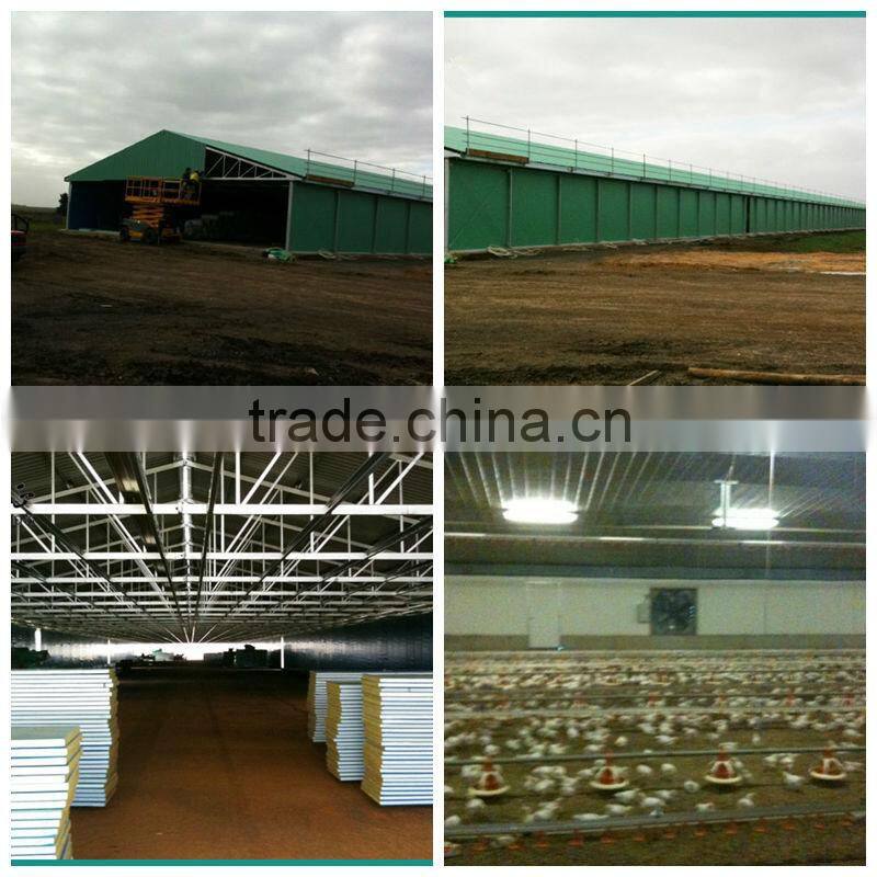 Light steel structure turn-key project chicken poultry farm