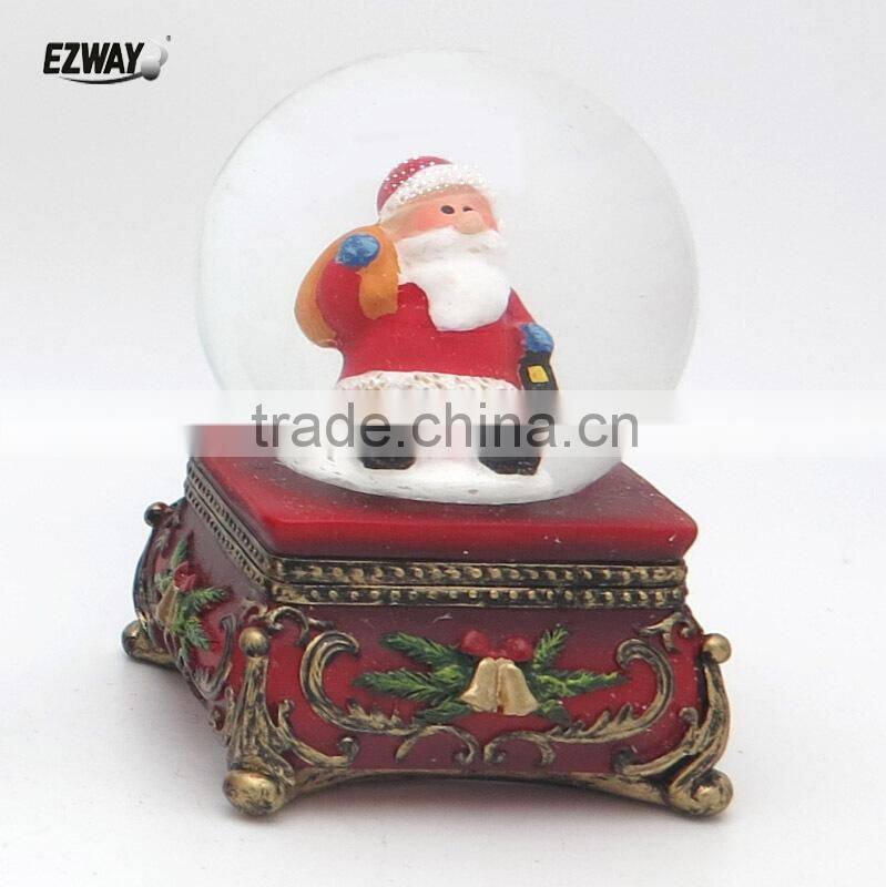 Hot sale cute and simple design different bear figurines snow globes for sale
