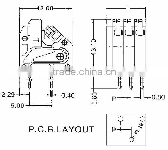 Manufacturer 2.5MM Screw-less Terminal Connectors For Communication Video Output With UL UDE CE CQC Certificate