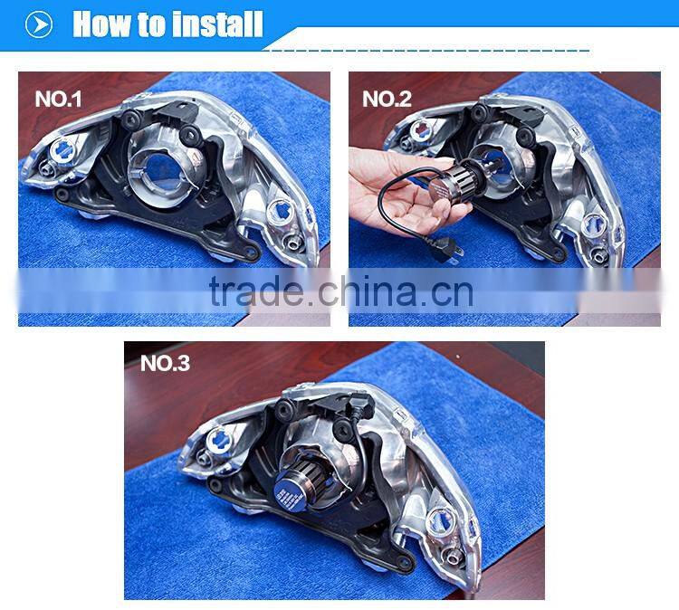 High Low Strobe Beam projector driving led h4 motorcycle headlight 12V-80V 6000-7000K White 3600LM U5 led motorcycle