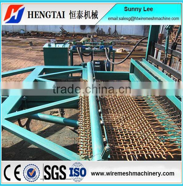 Semi Automatic Crimped Wire Mesh Weaving Machine Anping Hengtai