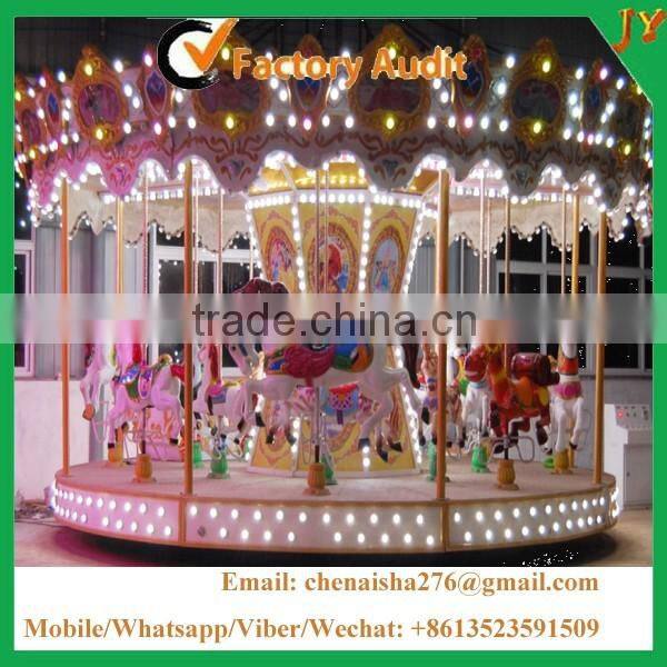Professional & Attractive musical amusement park carousel for sale