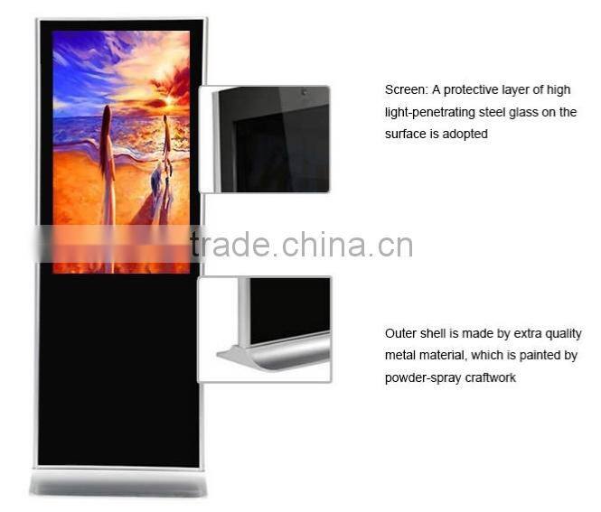 42inch floor standing lcd advertising player with windows version