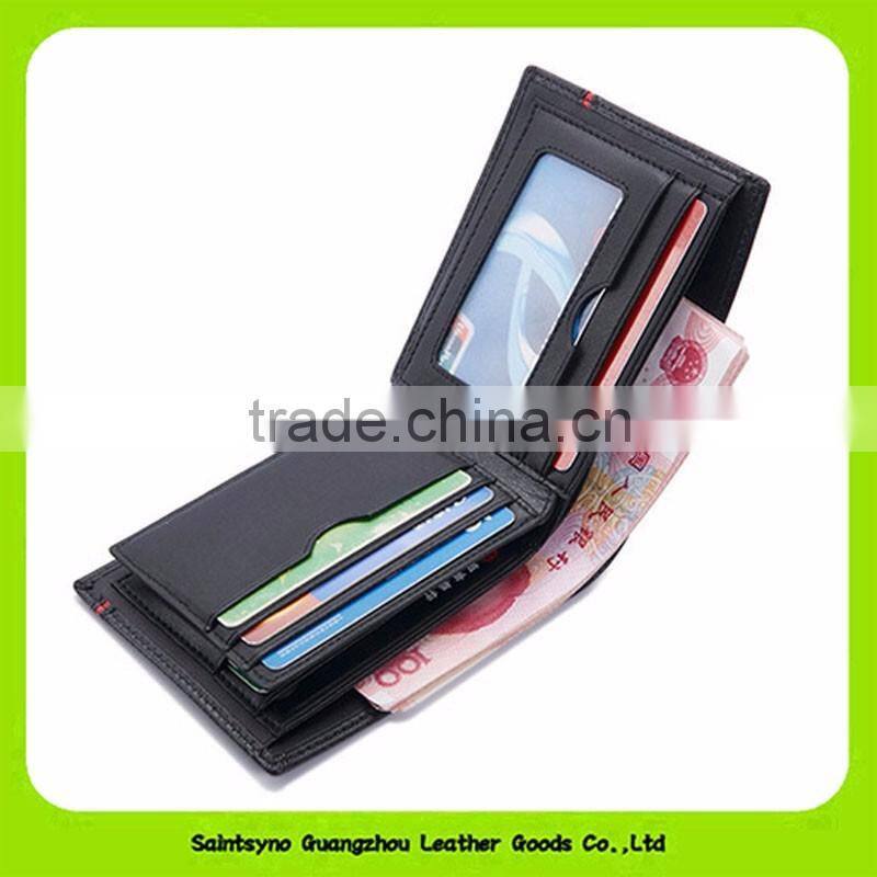 16418 Made in China genuine cow leather men wallet