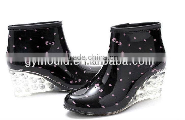Fashion Crystal shoes Plastic rain boots