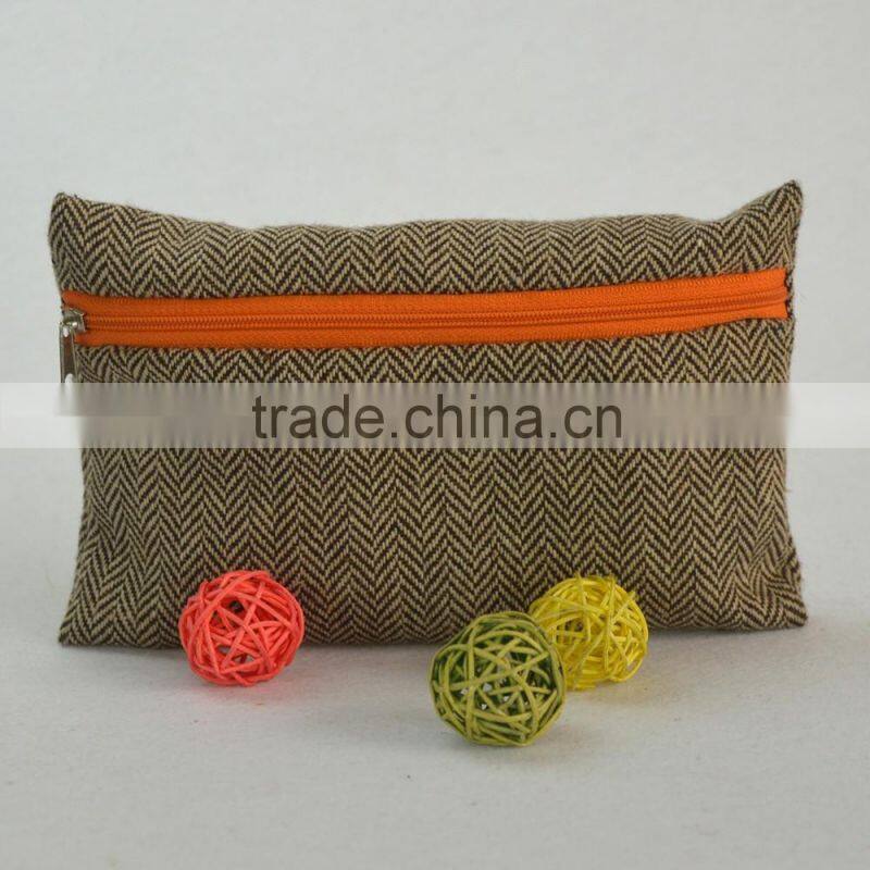 China durable zipper cotton canvas tote bag