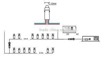 CE&ROHS Programmable 12mm ws2801 rgb led pixel module