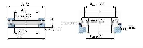 75x160x65mm ball bearing 51415 thrust ball bearing manufacture & supplier