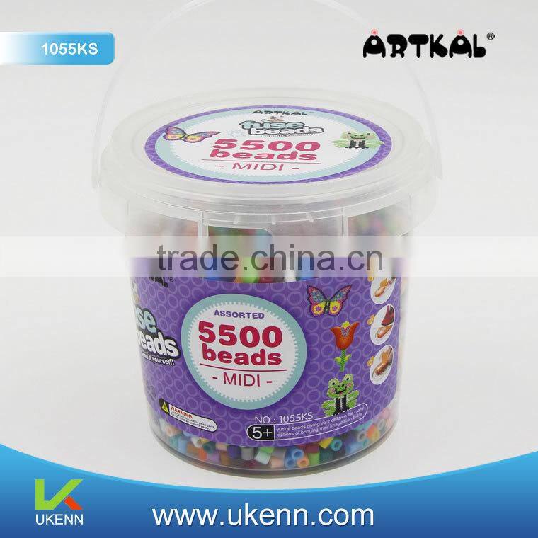 new design fuse bead patterns beads set for kids 1055KS melting glass bead