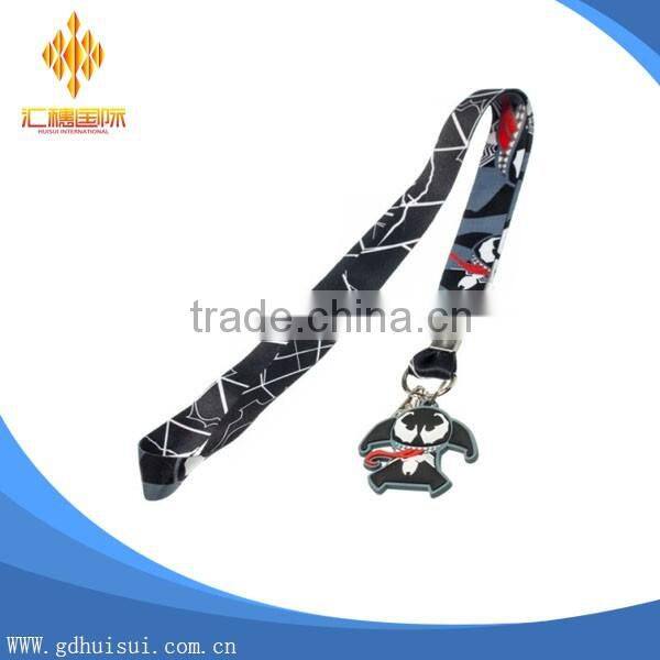 Transparent pvc badge holder lanyard