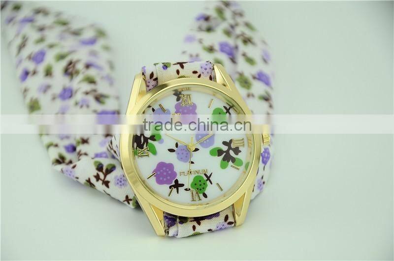 geneva korea style girls watch fabric watch strap bracelet watches for women