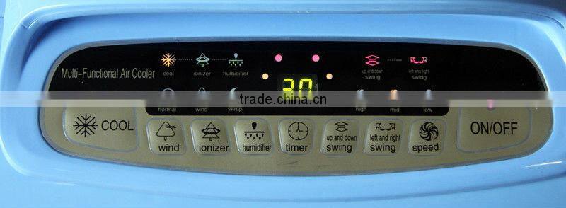 Water evaporation remote control turbo air conditioner without freon