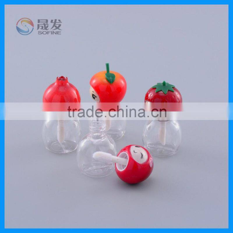 Cute Mini 3ML chirdlen kids lip gloss container