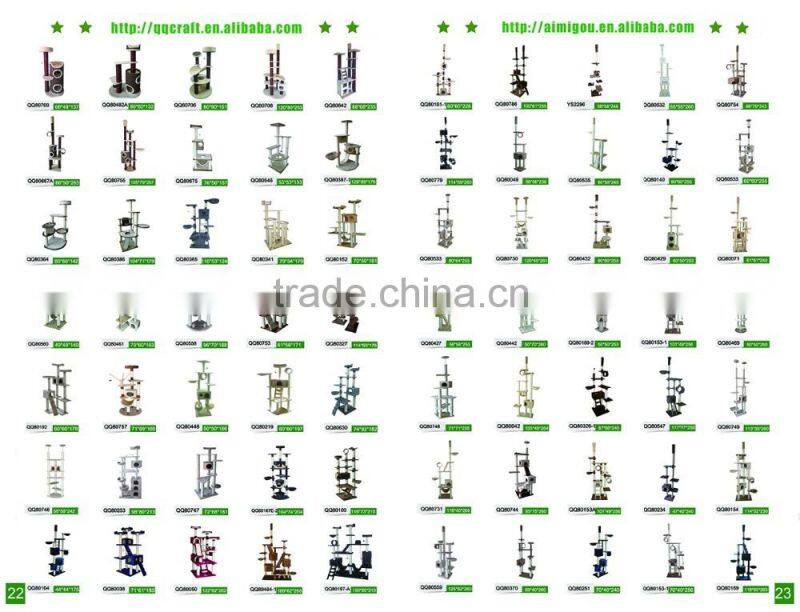 QQPET Factory Direct Wholesale Sisal Cat Tree Condo Sisal Cat Trees