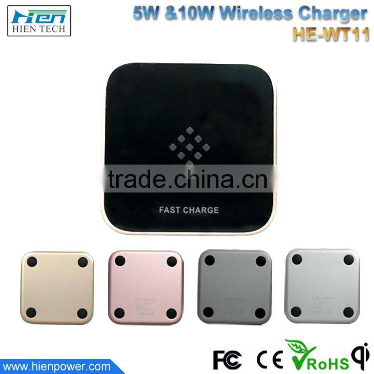 China Manufacturer Mini Wireless Charging Pad Qi Wireless Fast Charger for Samsung galaxy s7,note7