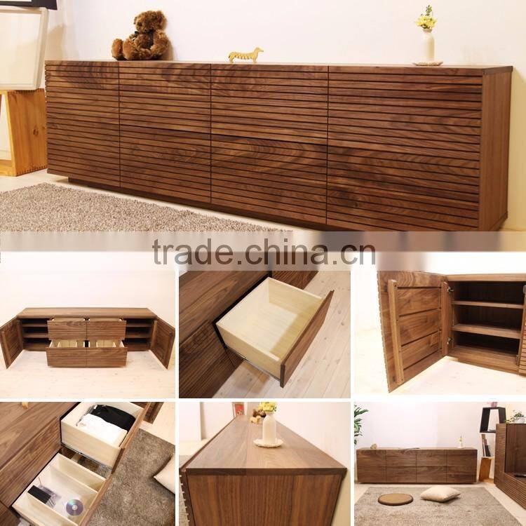 Original superior spacious wooden drawer with natural coating